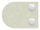 Glasklemme Mod. 38, Maße: 63x45x30mm, Anschluss: gerade, in Edelstahleffekt, inkl. aller Schrauben und Abdeckplättchen, mit AbZ