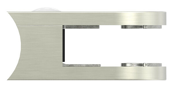 Glasklemme Mod. 38, Maße: 63x45x30mm, Anschluss: 42,4mm, in Edelstahleffekt, inkl. aller Schrauben und Abdeckplättchen, mit AbZ