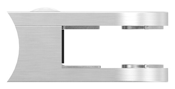 Glasklemme Mod. 38, Maße: 63x45x30mm, Anschluss: 48,3mm, V2A, inkl. aller Schrauben und Abdeckplättchen, mit AbZ