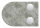 Glasklemme Mod. 38, Maße: 63x45x30mm, Anschluss: 60,3mm, Zink roh, inkl. aller Schrauben und Abdeckplättchen, mit AbZ