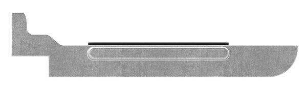 Sicherungsplatte für Mod. 39, V4A