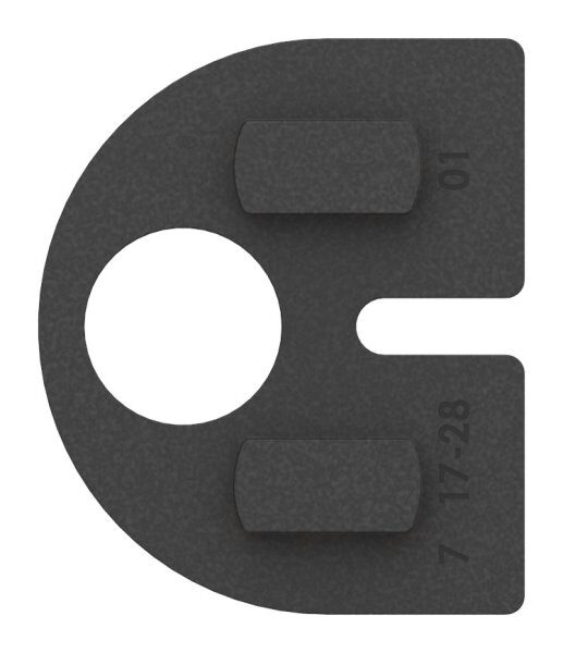 Gummi 1 Paar für  Mod. 28, Blech 2mm