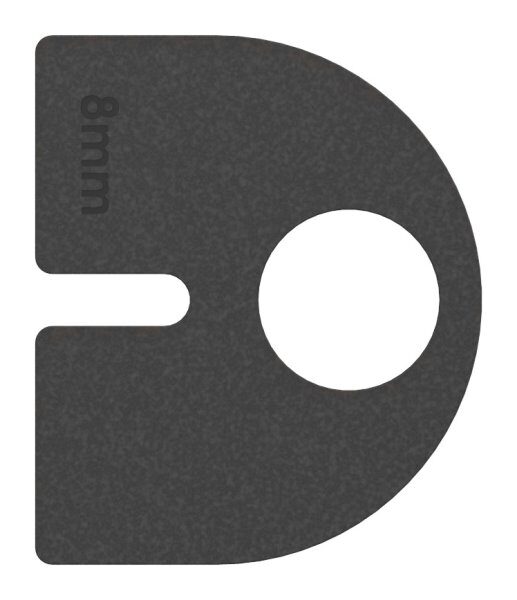 Gummi 1 Paar für  Mod. 30, ESG-Glas 8mm