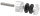 Glaspunkthalter, Ø 30mm, Anschluss: 42,4mm, Gewinde M8, Glasbohrung: mind. 15mm, Klemmbereich: 6,0 - 12,76mm, V2A, inkl. Gummi