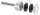 Glaspunkthalter, Ø 30mm, Anschluss: 48,3mm, Gewinde M8, Glasbohrung: mind. 15mm, Klemmbereich: 6,0 - 12,76mm, V2A, inkl. Gummi