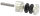 Glaspunkthalter, Ø 30mm, Anschluss: 42,4mm, Gewinde M8, Glasbohrung: mind. 15mm, Klemmbereich: 6,0 - 12,76mm, Edelstahleffekt, inkl. Gummi