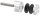 Glaspunkthalter, Ø 30mm, Anschluss: 33,7mm, Gewinde M8, Glasbohrung: mind. 15mm, Klemmbereich: 6,0 - 12,76mm, V2A, inkl. Gummi