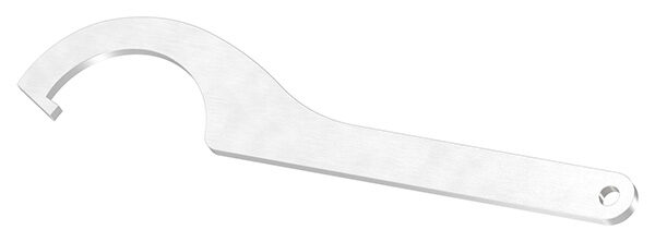 Gabelschlüssel für Punktglashalter Ø 52mm, V2A