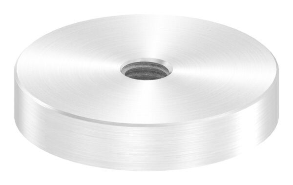 Unterteil für 52mm Glaspunkthalter mit Innengewinde M10, T: 10mm, mit geradem Anschluss, V2A