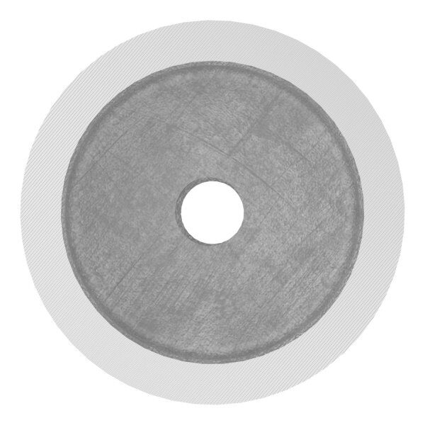 Unterteil für 52mm Glaspunkthalter mit Innengewinde M10, T: 20mm, mit geradem Anschluss, V2A