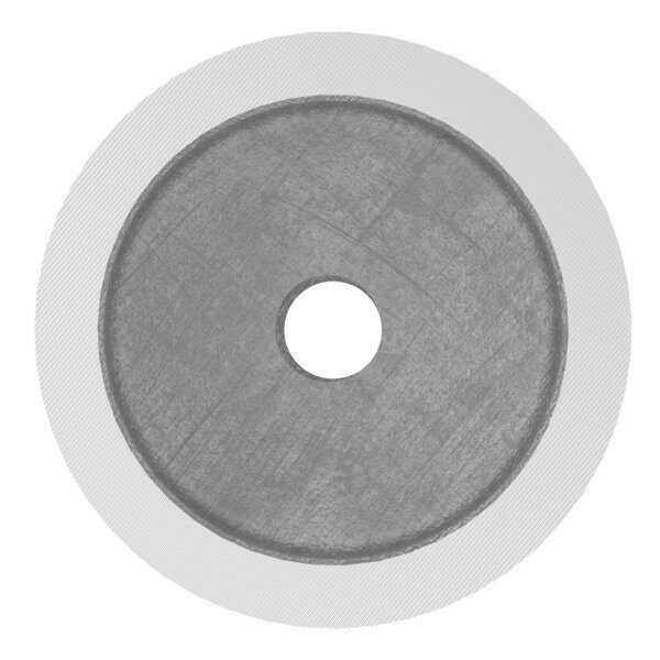 Unterteil für 52mm Glaspunkthalter mit Innengewinde M10, T: 30mm, mit geradem Anschluss, V2A