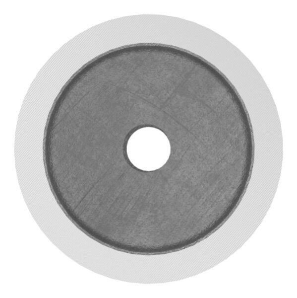 Unterteil für 52mm Glaspunkthalter mit Innengewinde M10, T: 50mm, mit geradem Anschluss, V2A