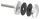 Glaspunkthalter, Ø 52mm, Anschluss: flach, Gewinde M10, Glasbohrung: min. 19mm, Klemmbereich 6,0 - 21,52mm, V4A, inkl. Gummi, mit allgemeinem bauaufsichtlichen Prüfzeugnis (abP)