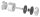 Glaspunkthalter, Ø 52mm, Anschluss: flach, Glasbohrung: mind. 19mm, Klemmbereich 12,0 - 25,52mm, verstellbarer Wandabstand 36 - 42mm, V4A, inkl. Gummi, mit allgemeinem bauaufsichtlichen Prüfzeugnis (abP)