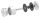 Glaspunkthalter, Ø 52mm, Anschluss: flach, Glasbohrung: mind. 19mm, Klemmbereich 12,0 - 25,52mm, verstellbarer Wandabstand 36 - 42mm, V4A, inkl. Gummi, mit allgemeinem bauaufsichtlichen Prüfzeugnis (abP)