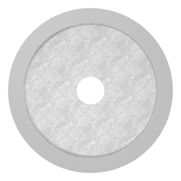 Unterteil für 62mm Glaspunkthalter, T: 10mm, mit geradem Anschluss, V2A