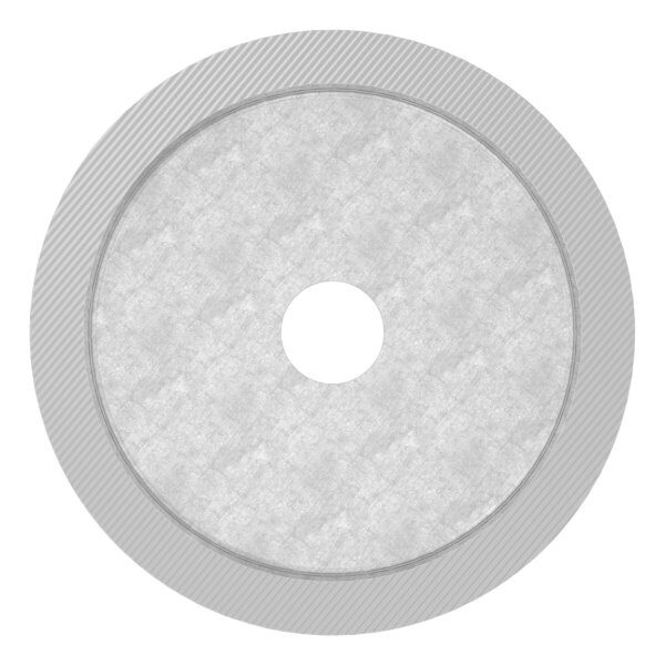 Unterteil für 62mm Glaspunkthalter, T: 20mm, mit geradem Anschluss, V2A