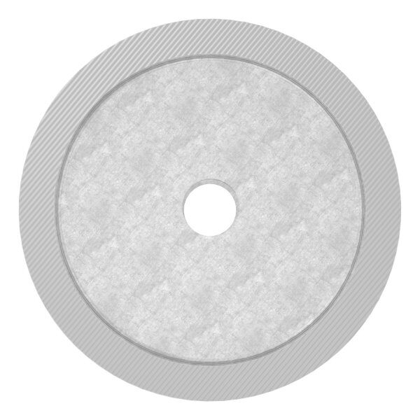 Unterteil für 62mm Glaspunkthalter mit Innengewinde M10, T: 20mm, mit geradem Anschluss, V2A