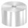 Unterteil für 62mm Glaspunkthalter, T: 40mm, mit geradem Anschluss, V2A