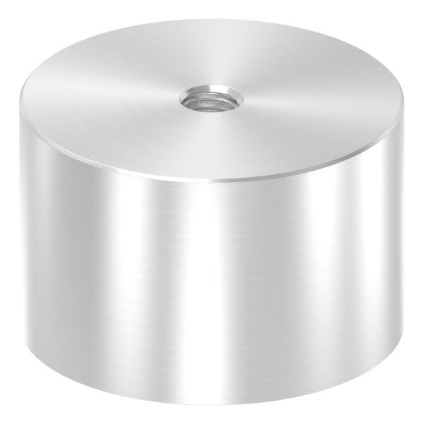 Unterteil für 62mm Glaspunkthalter mit Innengewinde M10, T: 40mm, mit geradem Anschluss, V2A