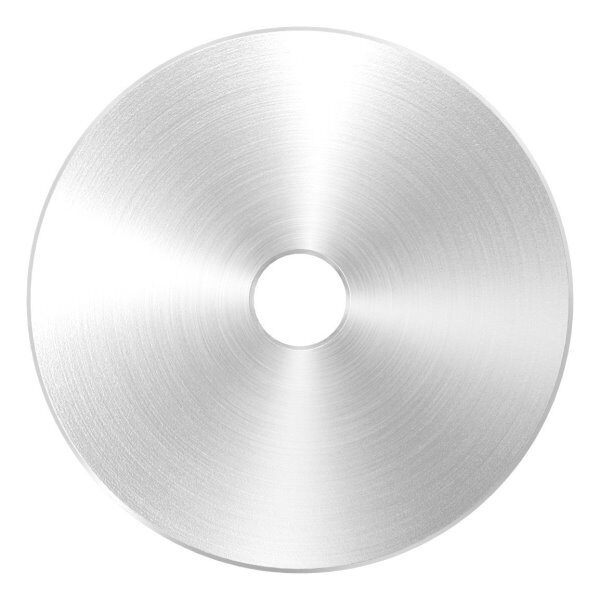Unterteil für 62mm Glaspunkthalter, T: 5mm, mit geradem Anschluss, V2A