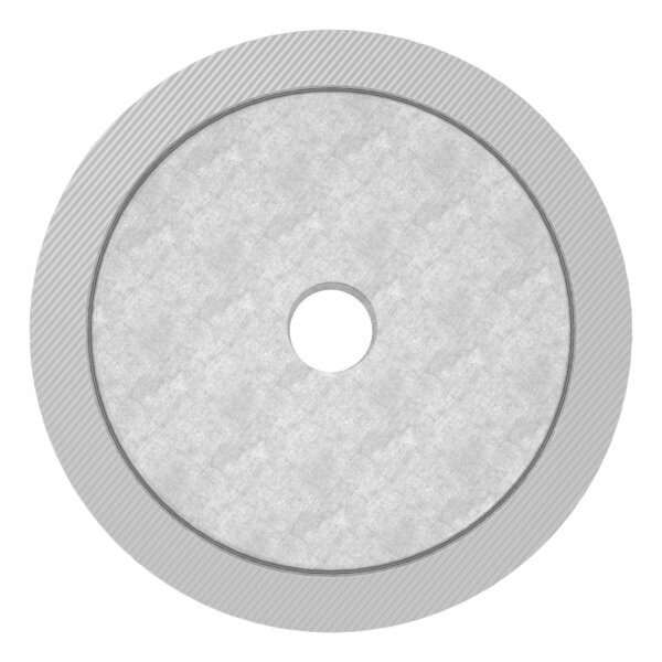 Unterteil für 62mm Glaspunkthalter mit Innengewinde M10, T: 50mm, mit geradem Anschluss, V2A