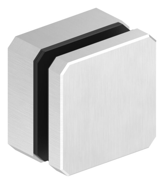 Glaspunkthalter, 63x63mm, Anschluss: flach, mit...
