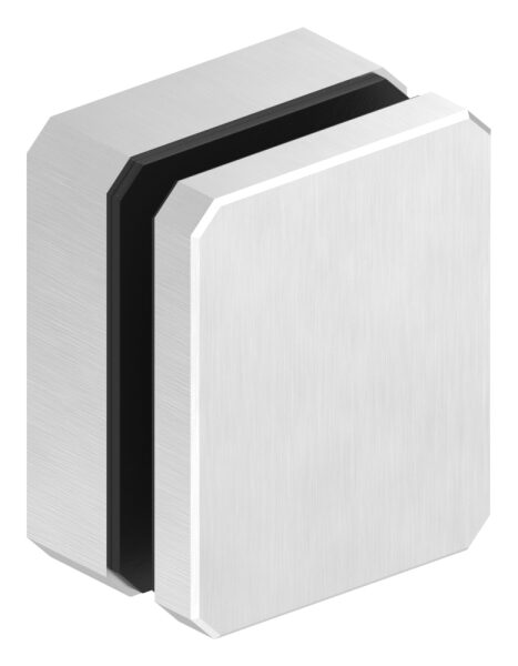 Glaspunkthalter, 63x78mm, Anschluss: flach, mit...