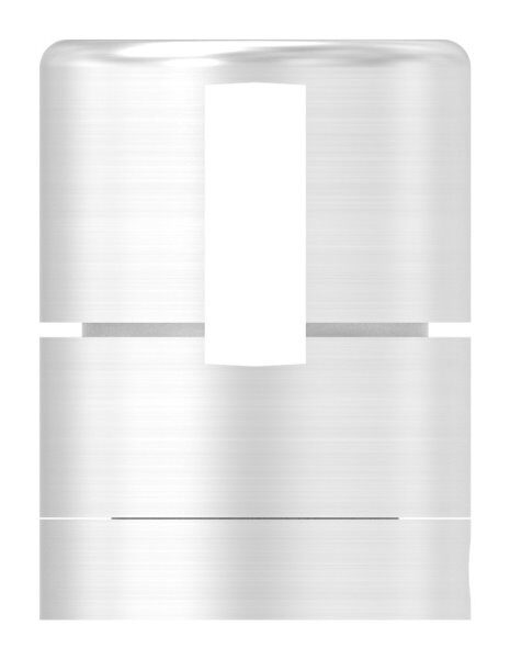 Brenk Grundhalter für Flachstäbe 20x6mm, mit Innengewinde M8, Aluminium 6063 T6, eloxiert