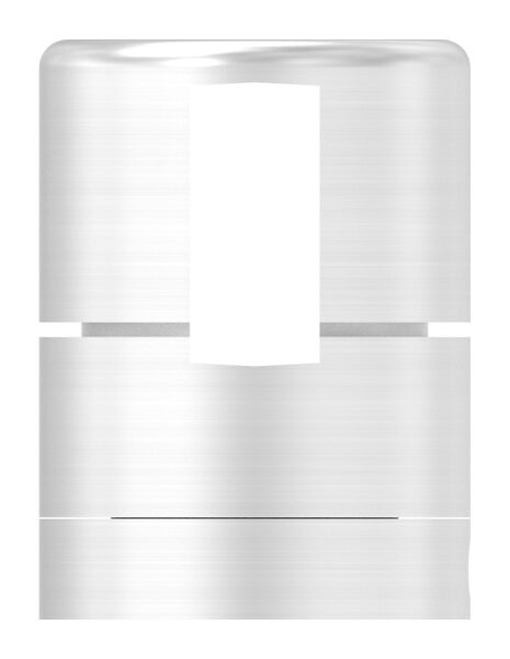 Brenk Grundhalter für Flachstäbe 20x8mm, mit Innengewinde M8, Aluminium 6063 T6, eloxiert