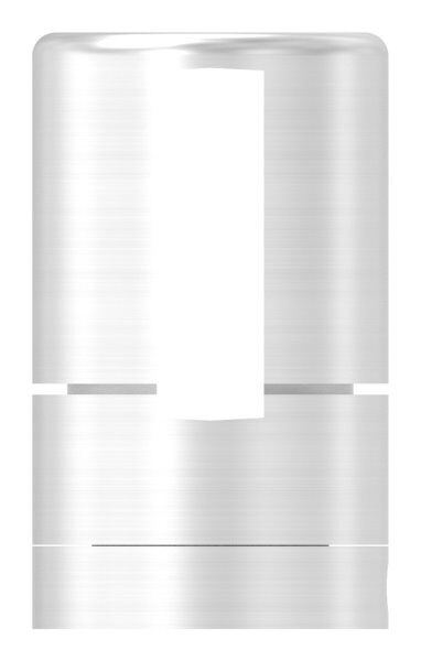 Brenk Grundhalter für Flachstäbe 30x8mm, mit Innengewinde M8, geschliffen Korn 240, V2A