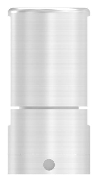 Brenk Grundhalter für Flachstäbe 40x10mm, mit Innengewinde M8, Aluminium 6063 T6, eloxiert
