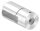 Brenk Grundhalter für Flachstäbe 40x10mm, mit Innengewinde M8, Aluminium 6063 T6, eloxiert