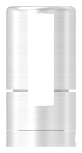 Brenk Grundhalter für Flachstäbe 40x10mm, mit Innengewinde M8, geschliffen Korn 240, V2A