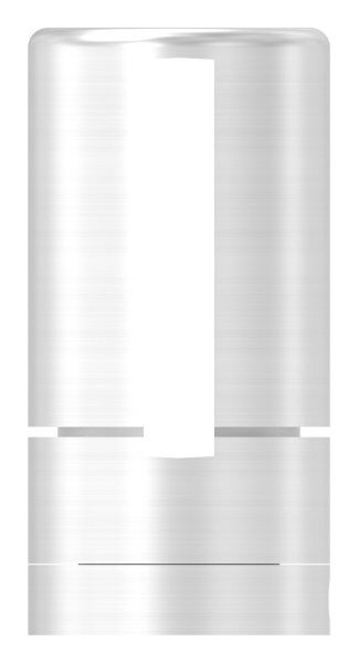 Brenk Grundhalter für Flachstäbe 40x6mm, mit Innengewinde M8, Aluminium 6063 T6, eloxiert