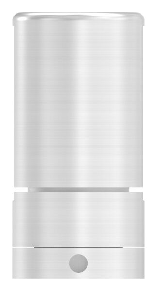 Brenk Grundhalter für Flachstäbe 40x6mm, mit Innengewinde M8, Aluminium 6063 T6, eloxiert