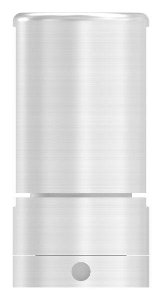 Brenk Grundhalter für Flachstäbe 40x8mm, mit Innengewinde M8, Aluminium 6063 T6, eloxiert