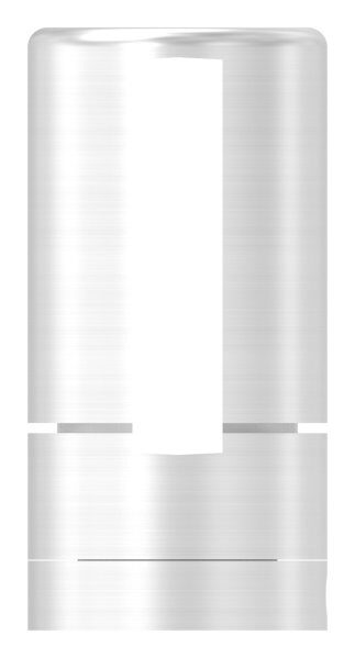 Brenk Grundhalter für Flachstäbe 40x8mm, mit Innengewinde M8, geschliffen Korn 240, V2A