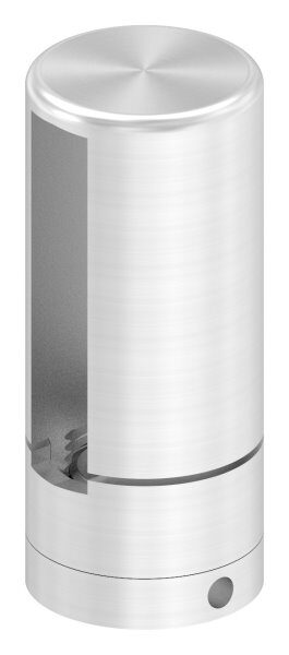 Brenk Grundhalter für Flachstäbe 50x10mm, mit Innengewinde M8, Aluminium 6063 T6, eloxiert