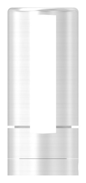 Brenk Grundhalter für Flachstäbe 50x10mm, mit Innengewinde M8, Aluminium 6063 T6, eloxiert