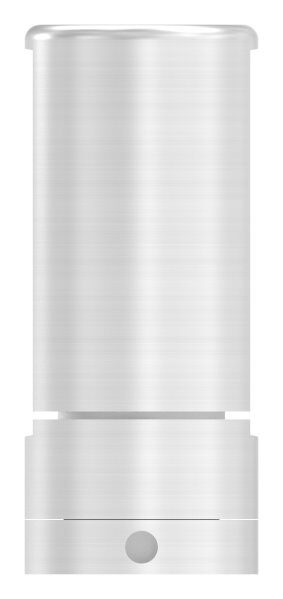 Brenk Grundhalter für Flachstäbe 50x10mm, mit Innengewinde M8, Aluminium 6063 T6, eloxiert