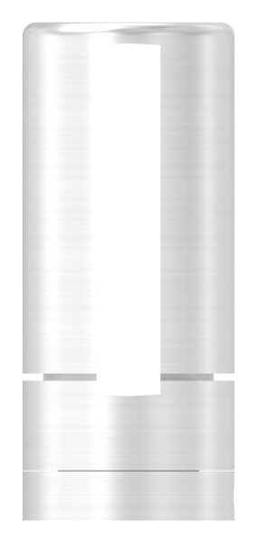 Brenk Grundhalter für Flachstäbe 50x8mm, mit Innengewinde M8, Aluminium 6063 T6, eloxiert