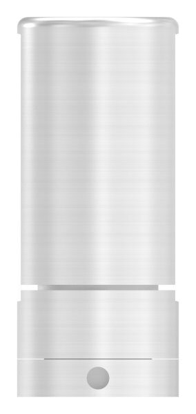 Brenk Grundhalter für Flachstäbe 50x8mm, mit Innengewinde M8, Aluminium 6063 T6, eloxiert