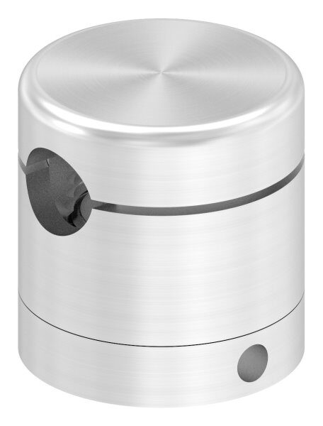 Brenk Grundhalter für Stäbe Ø 10mm, mit Innengewinde M8, Aluminium 6063 T6, eloxiert