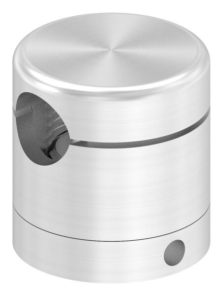 Brenk Grundhalter für Stäbe Ø 12mm, mit Innengewinde M8, geschliffen Korn 240, V2A