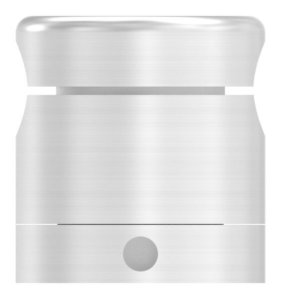 Brenk Grundhalter für Stäbe Ø 12mm, mit Innengewinde M8, geschliffen Korn 240, V2A