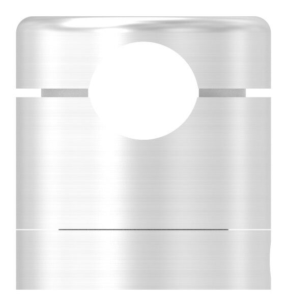 Brenk Grundhalter für Stäbe Ø 12mm, mit Innengewinde M8, geschliffen Korn 240, V4A