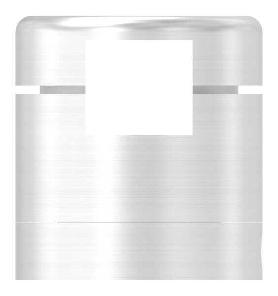 Brenk Grundhalter für Vierkantstäbe 12x12mm, mit Innengewinde M8, Aluminium 6063 T6, eloxiert