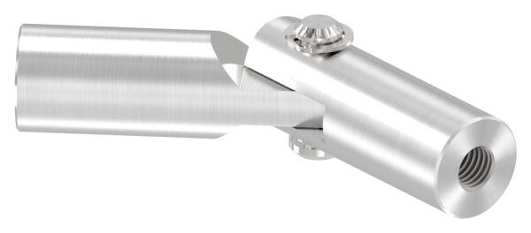 Gelenk zu Wandhalter, ohne Ronde und Punkthalter, 2x Rechtsgewinde M10, V2A