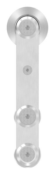Einzelrollwagen für Glasschiebetüren, Tragkraft max. 90kg, V2A